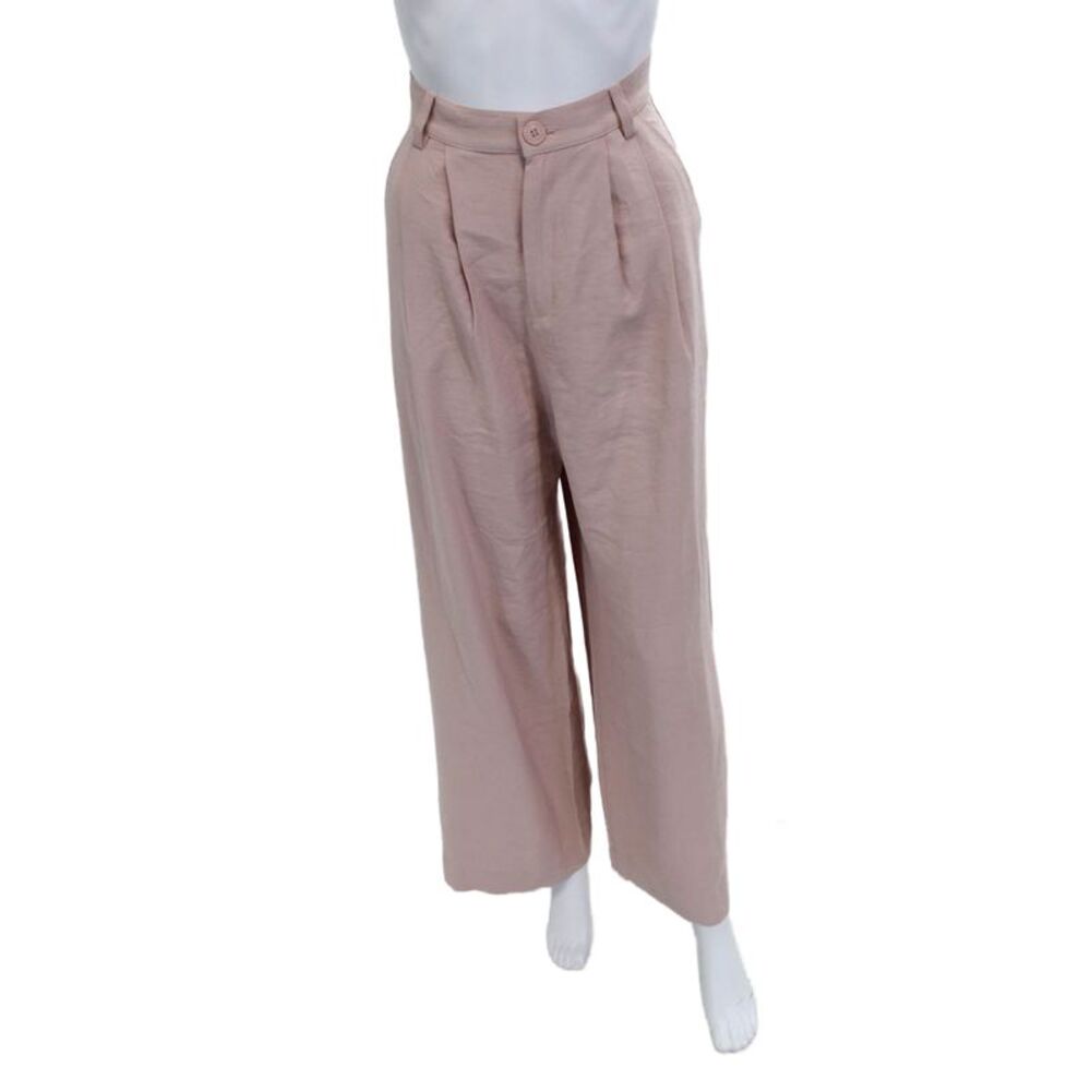 Nonchalant Label Womens Dress Pants Pink Button Closure Size M